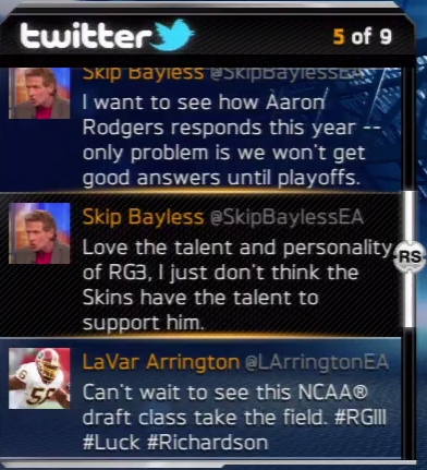 Illustration for article titled Madden's Master of Fake Twitter Must Tell a Story Deeper Than 140 Characters